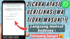 Tidak dapat kode verifikasi wa