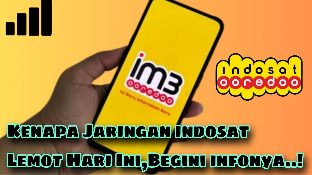 Kenapa indosat lemot hari ini