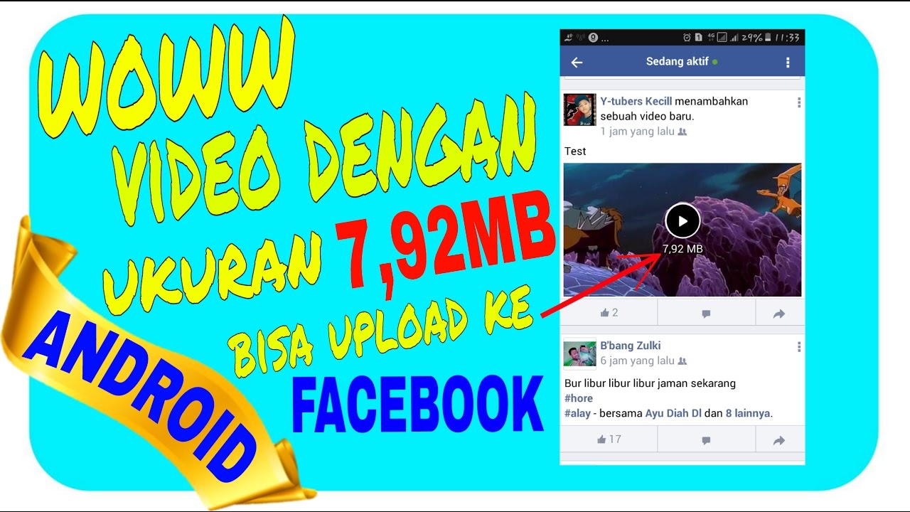 Cara mengunggah file ke facebook